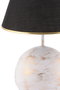 Opviq Lámpara de Mesa Balloon Negro, Blanco y Dorado